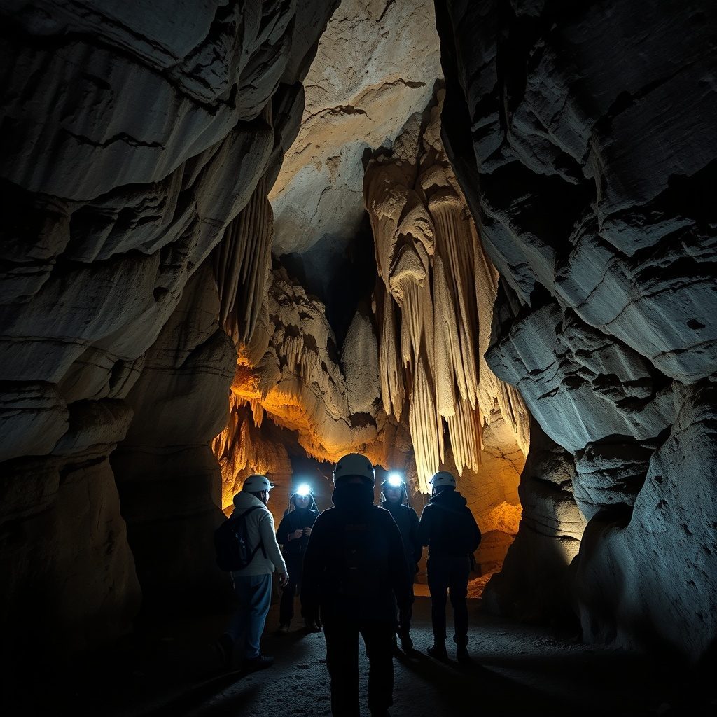 Caving adventure with a small group